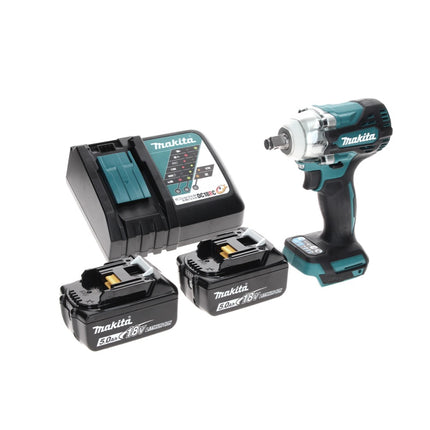Makita DTW 300 RT Akku Schlagschrauber 18 V 330 Nm 1/2" Brushless + 2x Akku 5,0 Ah + Ladegerät