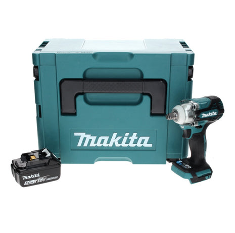 Makita DTW 300 T1J akumulatorowy klucz udarowy 18 V 330 Nm 1/2" bezszczotkowy + 1x akumulator 5,0 Ah + Makpac - bez ładowarki