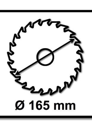 Makita CCXF16556EL Hoja de sierra SPECIALIZED EFFICUT 165 x 20 x 1,45 mm 2 piezas (2x B-57320) 56 dientes para madera, laminado y plástico