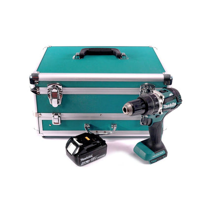 Makita DHP 484 M1TX Trapano avvitatore con percussione a batteria 18V 54Nm + 1x Batteria 4,0 Ah + Set 70 punte + Valigetta in alluminio TX - senza caricabatterie