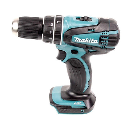 Makita DHP 456 ST1TX Trapano avvitatore con percussione a batteria 18 V 50 Nm + 1x Batteria 5,0 Ah + Caricabatterie + Set di 70 punte + Valigetta in alluminio TX