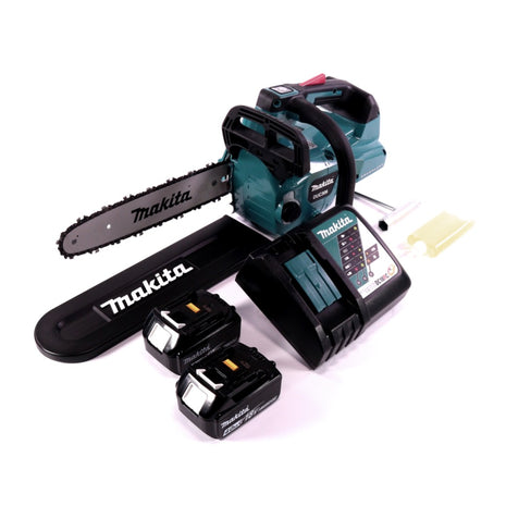 Motosierra a batería Makita DUC 306 RM 36 V (2x 18 V) sin escobillas 30 cm + 2x batería 4,0 Ah + cargador