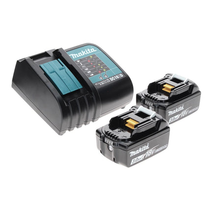 Llave de impacto a batería Makita DTD 156 SFTX 18 V 155 Nm + 2x baterías 3,0 Ah + cargador + juego de brocas de 70 piezas + maletín de aluminio TX