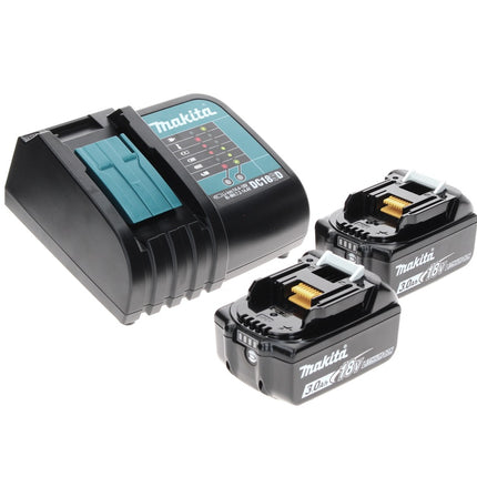 Makita DTW 285 SFTX Akku Schlagschrauber 18 V 280 Nm 1/2" Brushless + 2x Akku 3,0 Ah + Ladegerät + 70 tlg. Bit Bohrer Set + TX Alu Koffer