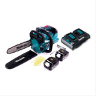 Makita DUC 256 PF Cordless chainsaw 36 V ( 2x 18 V ) Brushless 25 cm + 2x battery 3.0 Ah + double charger