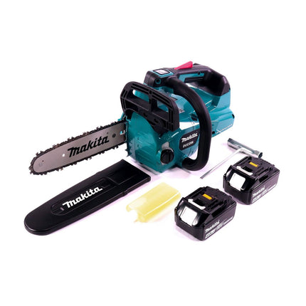 Makita DUC 256 M Cordless chainsaw 36 V ( 2x 18 V ) Brushless 25 cm + 2x battery 4,0 Ah - without charger