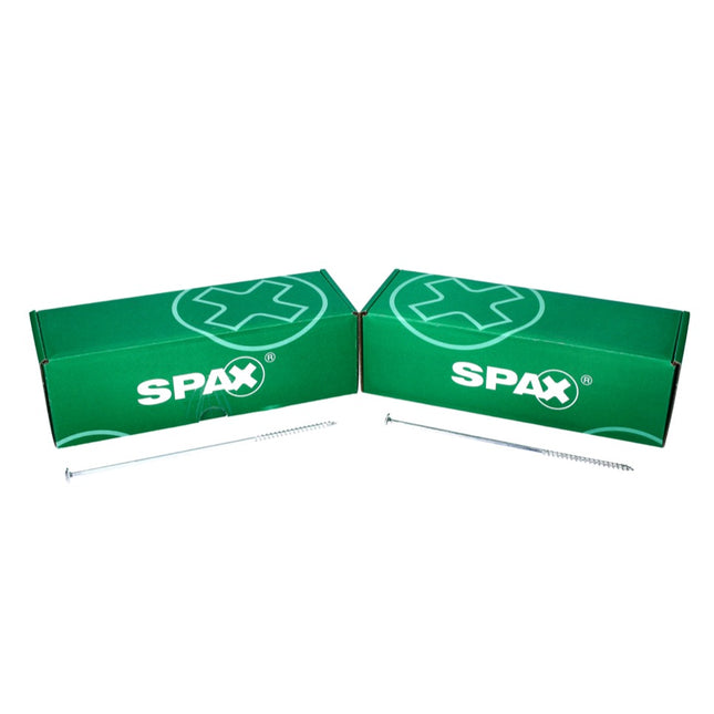 SPAX HI.FORCE Vis à bois 6,0 x 200 mm - Tête disque, Filetage partiel, Torx T-Star Plus T30, Wirox 4CUT, 50 pcs. ( 0251010602005 )