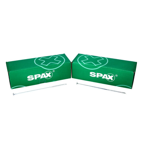 SPAX HI.FORCE Vis à bois 6,0 x 220 mm - Tête disque, Filetage partiel, Torx T-Star Plus T30, Wirox 4CUT, 50 pcs. ( 0251010602205 )