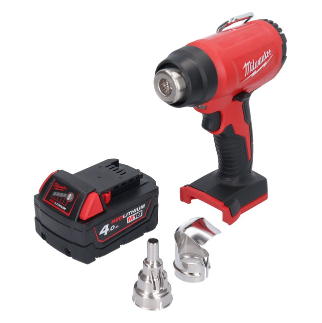 Milwaukee M18 BHG-401 Pistolet à air chaud sans fil 18 V 470 °C + 1x batterie 4,0 Ah - sans chargeur