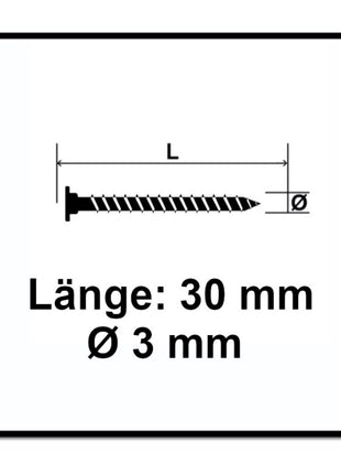 SPAX Flachrückwandkopf Schraube 3,0 x 30 mm 300 Stk. ( 0151010300303 ) Torx T-STAR Plus T10 für Rückwände ohne Linse Vollgewinde Wirox 4Cut