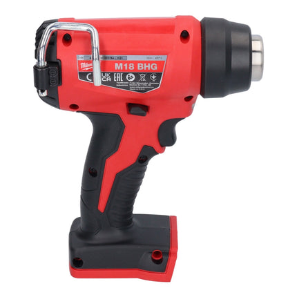 Pistola de aire caliente sin cable Milwaukee M18 BHG-502 18 V 470 °C + 2x batería recargable 5,0 Ah + cargador