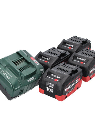 Metabo 18 V Basis Set 4x Akku 10,0 Ah LIHD + ASC 145 Ladegerät CAS System - Toolbrothers