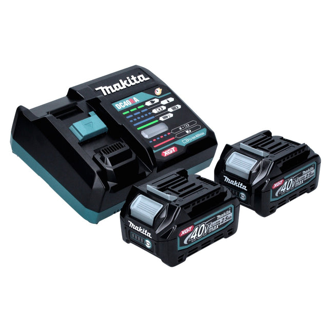 Makita Power Source Kit 40 V max. with 2x BL 4025 battery 2.5 Ah XGT ( 2x 191B36-3 ) + DC 40 RA fast charger XGT LXT ( 191E07-8 )