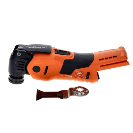 Oscilador de batería Fein MultiMaster AMM 700 MAX 18 V Starlock Max Brushless + 1x batería 6,0 Ah + estuche - sin cargador