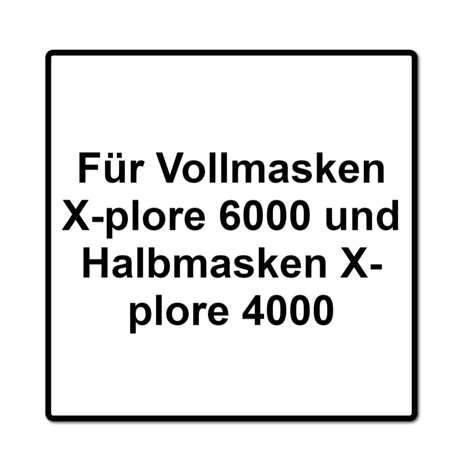 Dräger Rd40 Filtro per particelle P3 R / 4 pezzi ( 4x 6738932 ) - per maschere X-plore 6000 e semimaschere X-plore 4000
