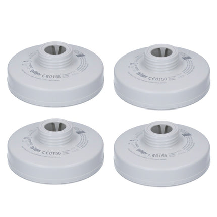 Dräger Rd40 Partikel Filter Set 4x P3 R ( 4x 6738932 ) für Vollmasken X-plore 6000 und Halbmasken X-plore 4000