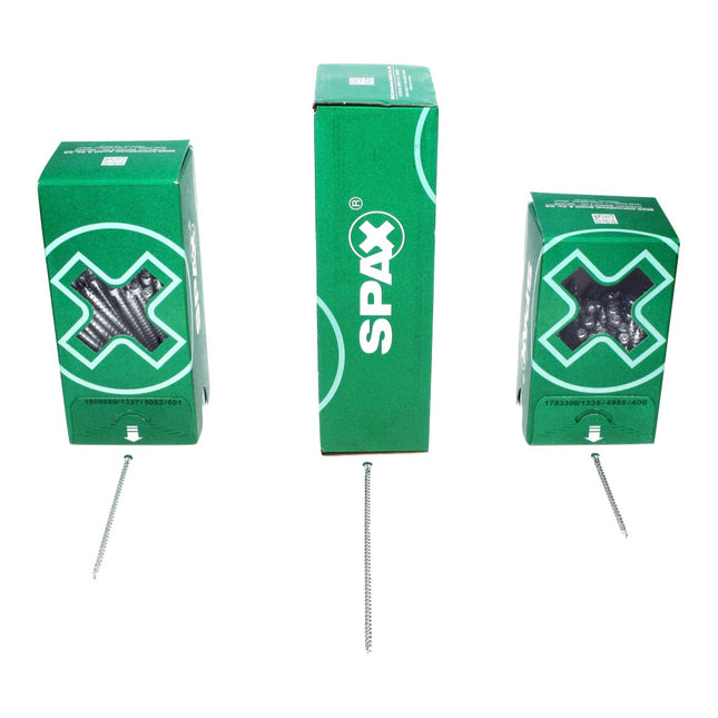 SPAX IN.FORCE Schraube 6,0 x 200 mm 200 Stk. ( 2x 1211010602005 ) Torx T-STAR Plus T30 Vollgewinde Zylinderkopf WIROX 4CUT Bohrspitze