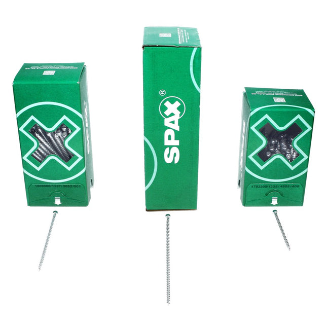 SPAX IN.FORCE Screw 6.0 x 140mm - Full thread - Cylindrical head - Torx T-STAR Plus T30 - WIROX - 4CUT drill point - 200 pcs. ( 2x 1211010601405)