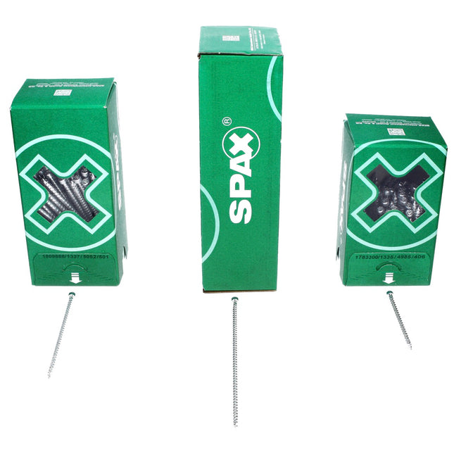 SPAX IN.FORCE Screw 6.0 x 80mm - Full thread - Cylindrical head - Torx T-STAR Plus T30 - WIROX - 4CUT drill point - 400 pcs. ( 2x 1211010600805)