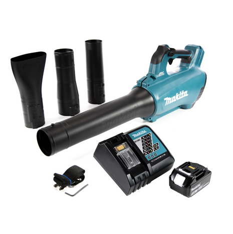 Soplador a batería Makita DUB 184 RF1 18 V sin escobillas + 1x batería 3,0 Ah + cargador