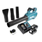 Soplador a batería Makita DUB 184 RF 18 V sin escobillas + 2x baterías 3,0 Ah + cargador