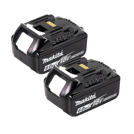 Cortacésped sin cable Makita DLM 432 G2 36 V (2x 18 V) 43 cm sin escobillas + 2x Baterías 6.0 Ah - sin cargador