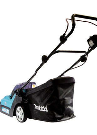 Makita DLM 382 RF2 cordless lawn mower 36 V ( 2x 18 V ) 38 cm 40 l + 2x rechargeable battery 3.0 Ah + charger