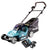 Makita DLM 382 RF2 cordless lawn mower 36 V ( 2x 18 V ) 38 cm 40 l + 2x rechargeable battery 3.0 Ah + charger