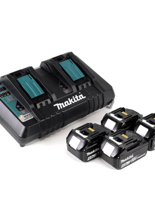 Cortacésped a batería Makita DLM 382 PM4 36 V (2x 18 V) 38 cm 40 l + 4x batería 4,0 Ah + cargador doble