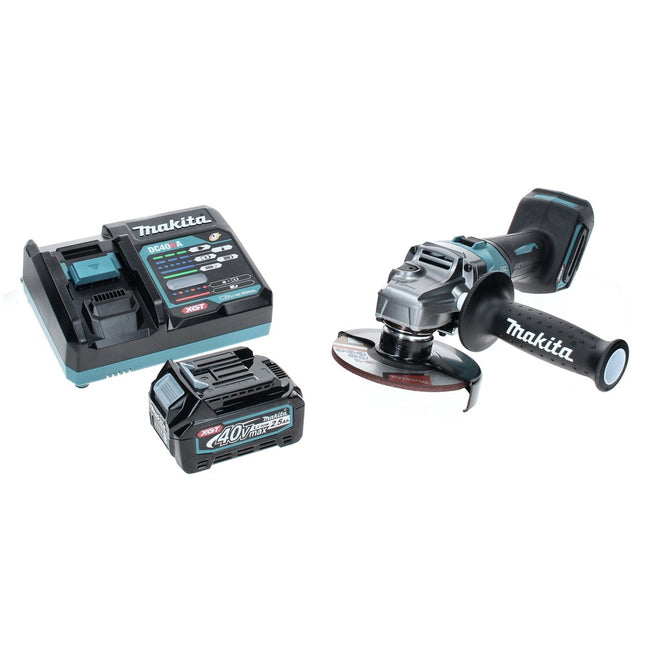 Makita GA 005 GD1 Cordless angle grinder 40 V max. 125 mm Brushless XGT + 1x rechargeable battery 2.5 Ah + charger