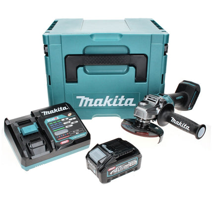 Makita GA008GM101 Cordless Angle Grinder 125 mm 40V max. Brushless XGT + 1x Battery 4.0 Ah + Charger + Makpac Case