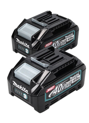 Makita Set - 2x Batterie BL 4040 40 V max. 4,0 Ah XGT ( 2x 191B26-6 ) classe di protezione IP64 con indicatore LED