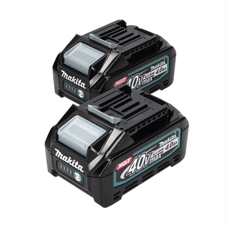 Makita BL 4040 Battery Set 4.0 Ah 40 V max. XGT Li-Ion Batteries IP64 Protection Class with LED Display ( 2x 191B26-6 )