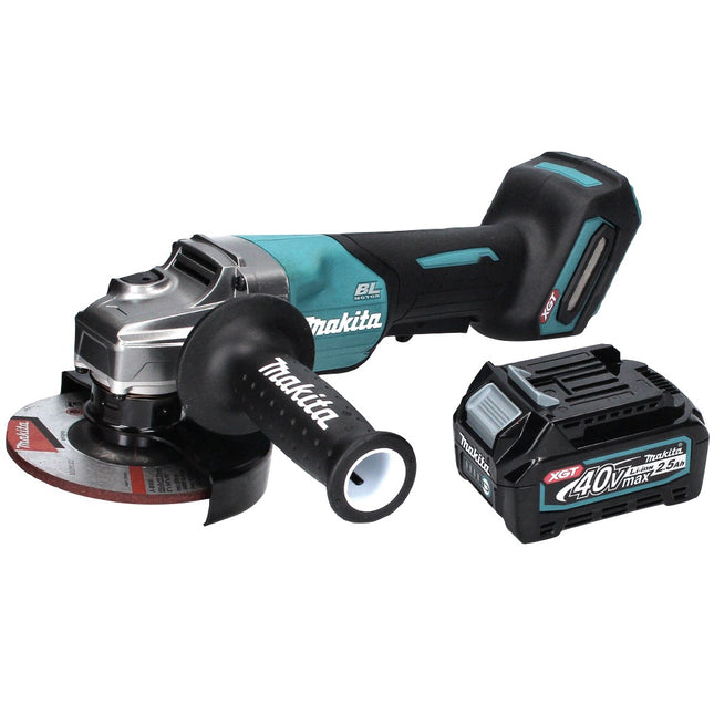 Makita GA 016 GD1 Cordless angle grinder 40 V max. 125 mm Brushless XGT + 1x rechargeable battery 2.5 Ah - without charger