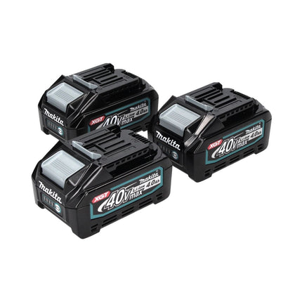 Juego de baterías Makita 3x BL 4040 40 V máx. 4,0 Ah XGT Li-Ion ( 3x 191B26-6 ) clase de protección IP64 con pantalla LED