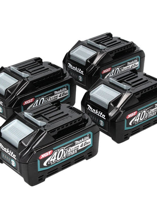 Set di batterie Makita 4x BL 4040 40 V max. 4,0 Ah XGT Li-Ion ( 4x 191B26-6 ) Classe di protezione IP64 con display LED