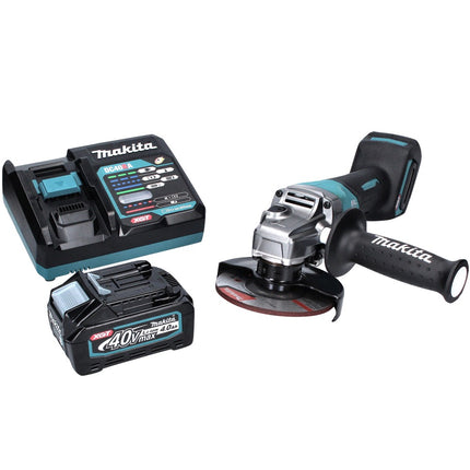 Makita GA 016 GM1 Akku Winkelschleifer 40 V max. 125 mm Brushless  XGT + 1x Akku 4,0 Ah + Ladegerät