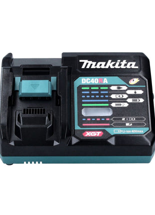 Kit di alimentazione Makita 40 V max. con 2x batteria BL 4040 4,0 Ah XGT ( 2x 191B26-6 ) + caricatore rapido DC 40 RA XGT LXT ( 191E07-8 )