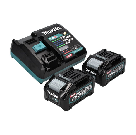 Makita Power Source Kit 40 V max. with 2x BL 4040 battery 4.0 Ah XGT ( 2x 191B26-6 ) + DC 40 RA fast charger XGT LXT ( 191E07-8 )