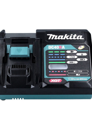 Kit di alimentazione Makita 40 V max. con 3 batterie BL 4040 da 4,0 Ah XGT ( 3x 191B26-6 ) + caricabatterie rapido DC 40 RA XGT LXT ( 191E07-8 )