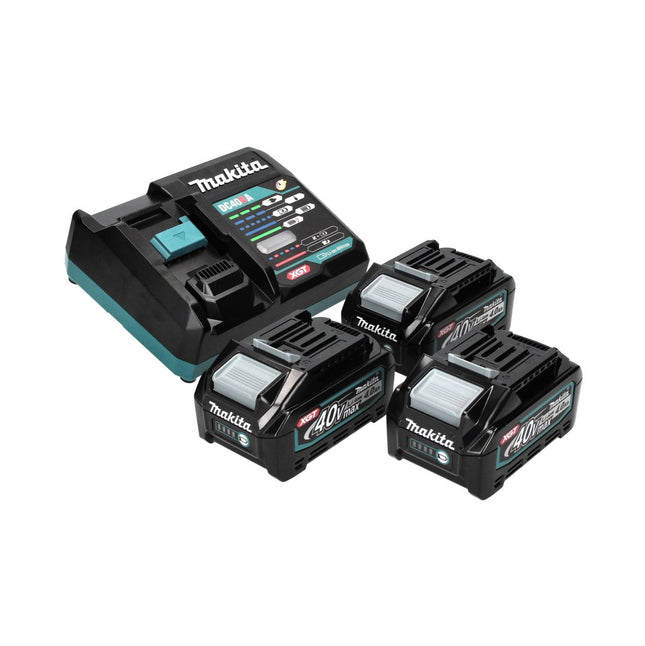 Makita Power Source Kit 40 V máx. con 3x BL 4040 batería 4.0 Ah XGT ( 3x 191B26-6 ) + DC 40 RA cargador rápido XGT LXT ( 191E07-8 )