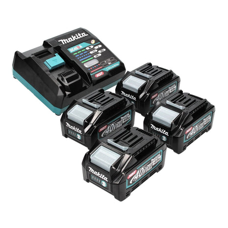 Makita Power Source Kit 40 V max. with 4x BL 4040 battery 4.0 Ah XGT ( 4x 191B26-6 ) + DC 40 RA fast charger XGT LXT ( 191E07-8 )