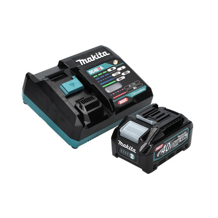 Amoladora angular a batería Makita GA 016 GM101 40 V máx. 125 mm sin escobillas XGT + 1x batería 4,0 Ah + cargador + Makpac