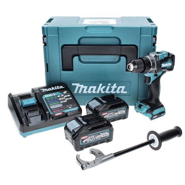 Makita DF 001 GM201 Akku Bohrschrauber 40 V max. 140 Nm XGT Brushless + 2x Akku 4,0 Ah + Ladegerät + Makpac