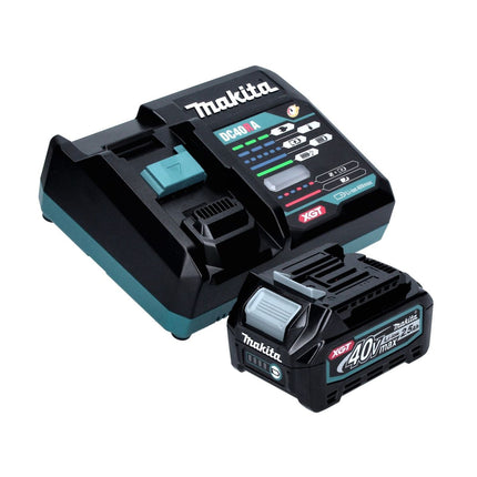 Makita JR 001 GD101 Scie réversible sans fil 40 V maxi Brushless Scie sabre XGT + 1x batterie 2,5 Ah + chargeur + coffret