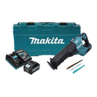 Makita JR 001 GM101 Scie réversible sans fil 40 V max. Scie sabre brushless XGT + 1x batterie 4,0 Ah + chargeur + coffret