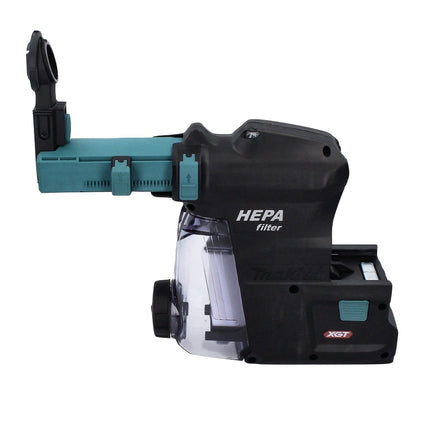 Makita HR 004 GD 101 Akku Kombihammer 40 V max. 2,8 J SDS plus XGT Brushless + DX 14 Staubabsaugung + 1x Akku 2,5 Ah + Ladegerät + Makpac
