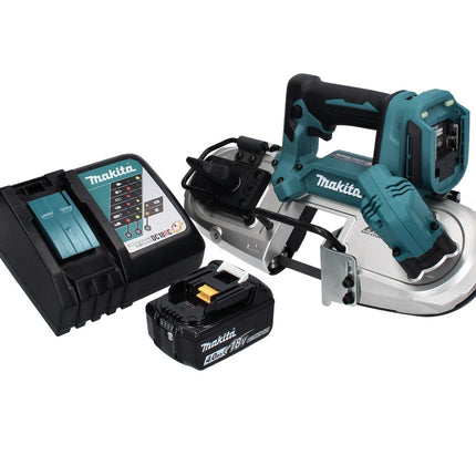 Makita DPB 183 RM1 cordless band saw 18 V 66 mm brushless + 1x battery 4,0 Ah + charger