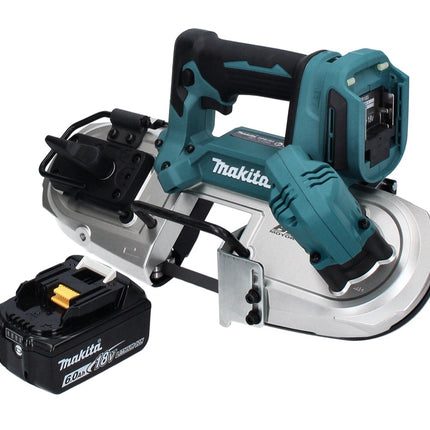 Makita DPB 183 G1 Sega a nastro a batteria 18V 66mm + 1x Batteria 6,0 Ah - caricabatterie