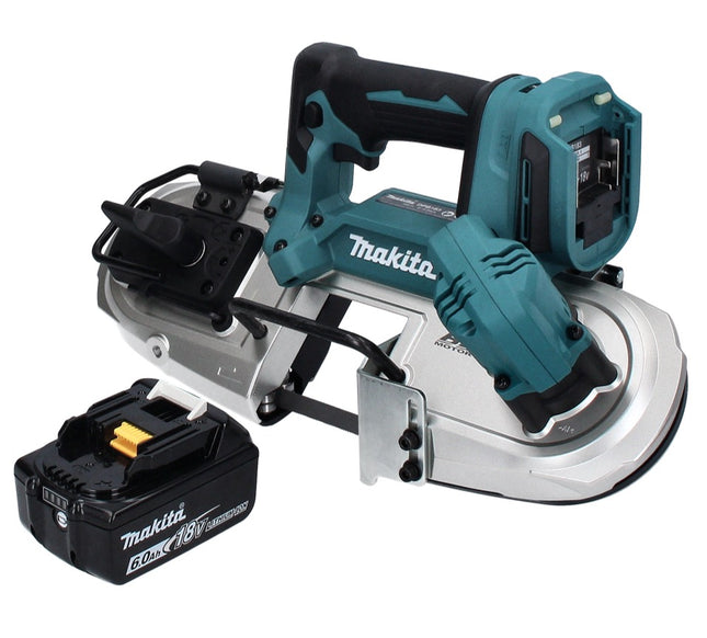 Makita DPB 183 G1 cordless band saw 18 V 66 mm brushless + 1x battery 6,0 Ah - without charger